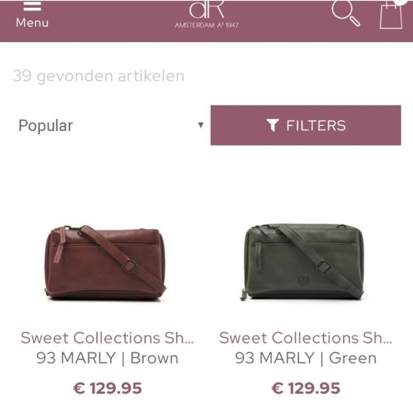 Nwt DR Amsterdam leather crossbody bag - Picture 7 of 8